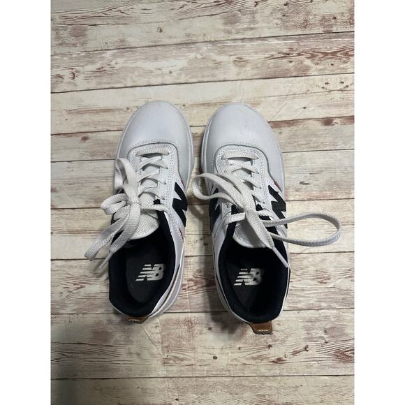 New Balance Numeric Jamie Foy 306 Sneakers Kids Size 2.5 Leather White Lace Up - Picture 4 of 10